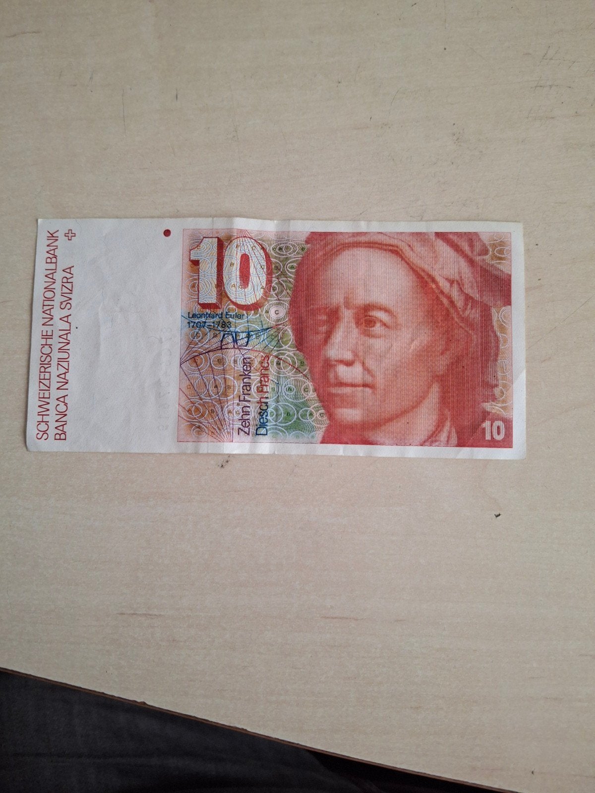 10 Zwitserse Frank biljet - Zeldzaam verzamelobject, Ophalen of Verzenden, Overige landen, Los biljet