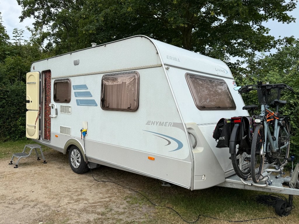 Eriba Hymer caravan 450, Treinzit, Particulier, 4 tot 5 meter, Schokbreker