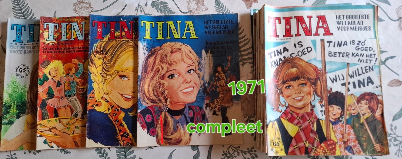 Grote verzameling van Tina tijdschriften  diverse jaargangen, Ophalen, 1960 tot 1980, Tijdschrift