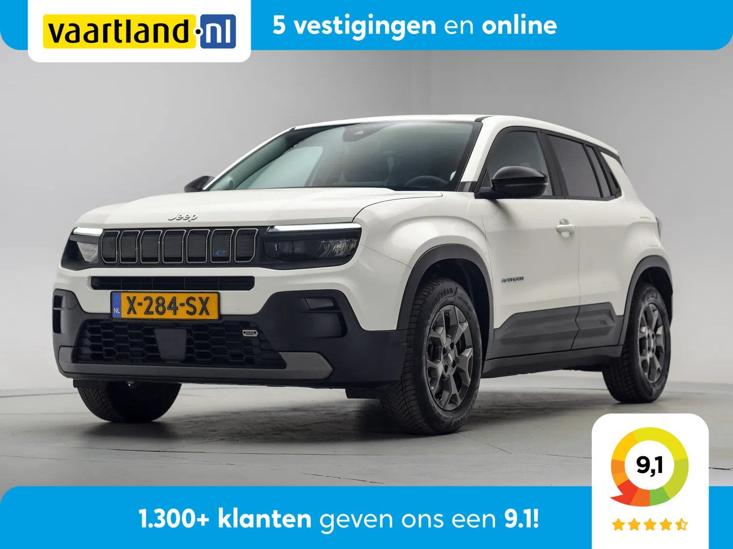 Jeep Avenger Longtitude 54kWh (bj 2024, automaat), Auto's, Automaat, 0 cilinders, Gebruikt, 156 pk