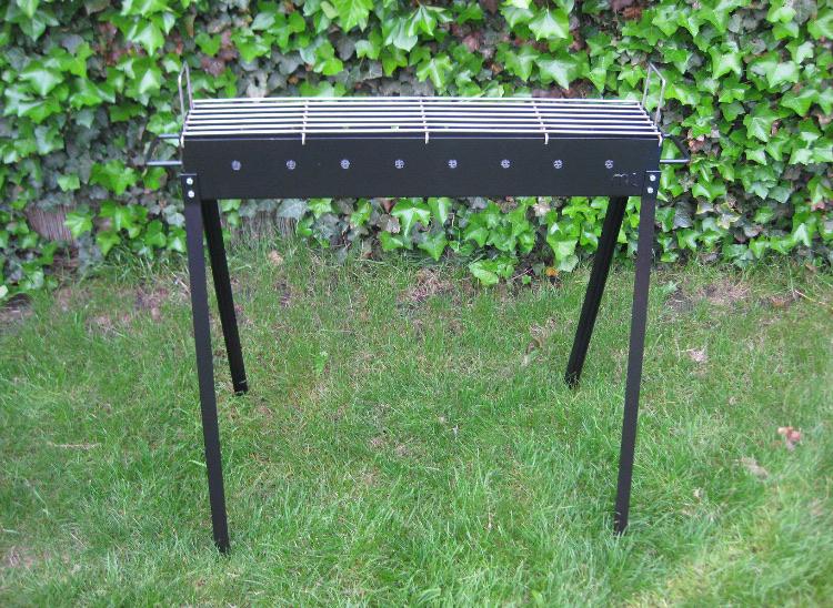Échte Indonesische Saté houtskool Barbecue RVS ROOSTER!, Tuin en Terras, Houtskoolbarbecues, Ophalen of Verzenden, Zo goed als nieuw