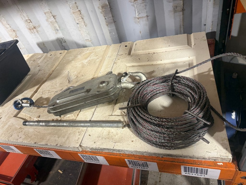 Tractel TU 16 – Handmatige kabellier 1600 kg, Doe-het-zelf en Verbouw, Lieren en Takels, Gebruikt, Handmatig, Ophalen