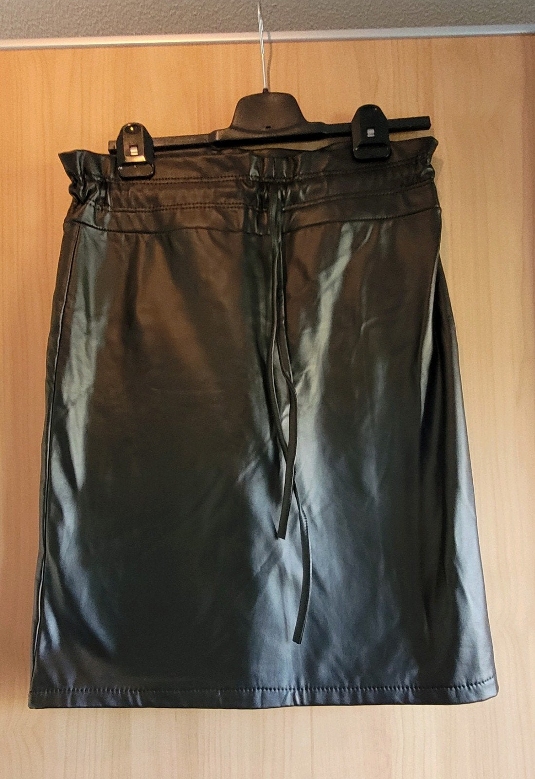Zwarte leren rok van IZ.NAIZ Collection, maat M, Maat 38/40 (M), Iz naiz, Zwart, Ophalen of Verzenden
