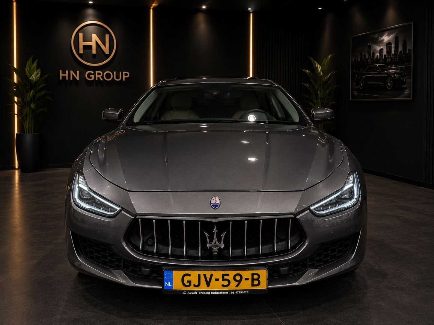 Maserati Ghibli Maserati Ghibli   Maserati Ghibli 3.0 V6 Aut, Auto's, Maserati, Automaat, Beige, Overige carrosserieën, Bedrijf