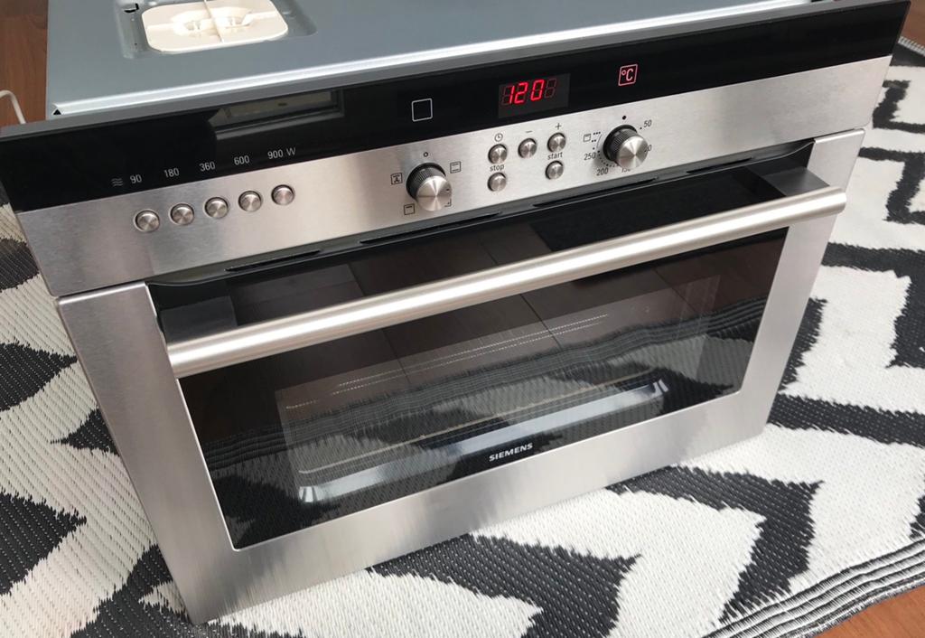 ZEER NETTE SIEMENS COMBI OVEN MAGNETRON EN GRILL, Ophalen, Zo goed als nieuw, Oven, Inbouw