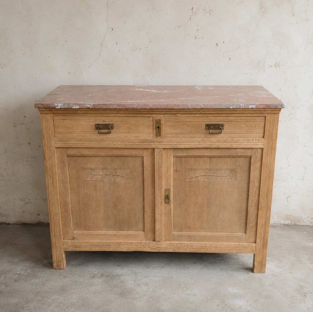 ️ ❤️ Antieke commode dressoir met marmeren blad., Ophalen, 25 tot 50 cm, 100 tot 150 cm