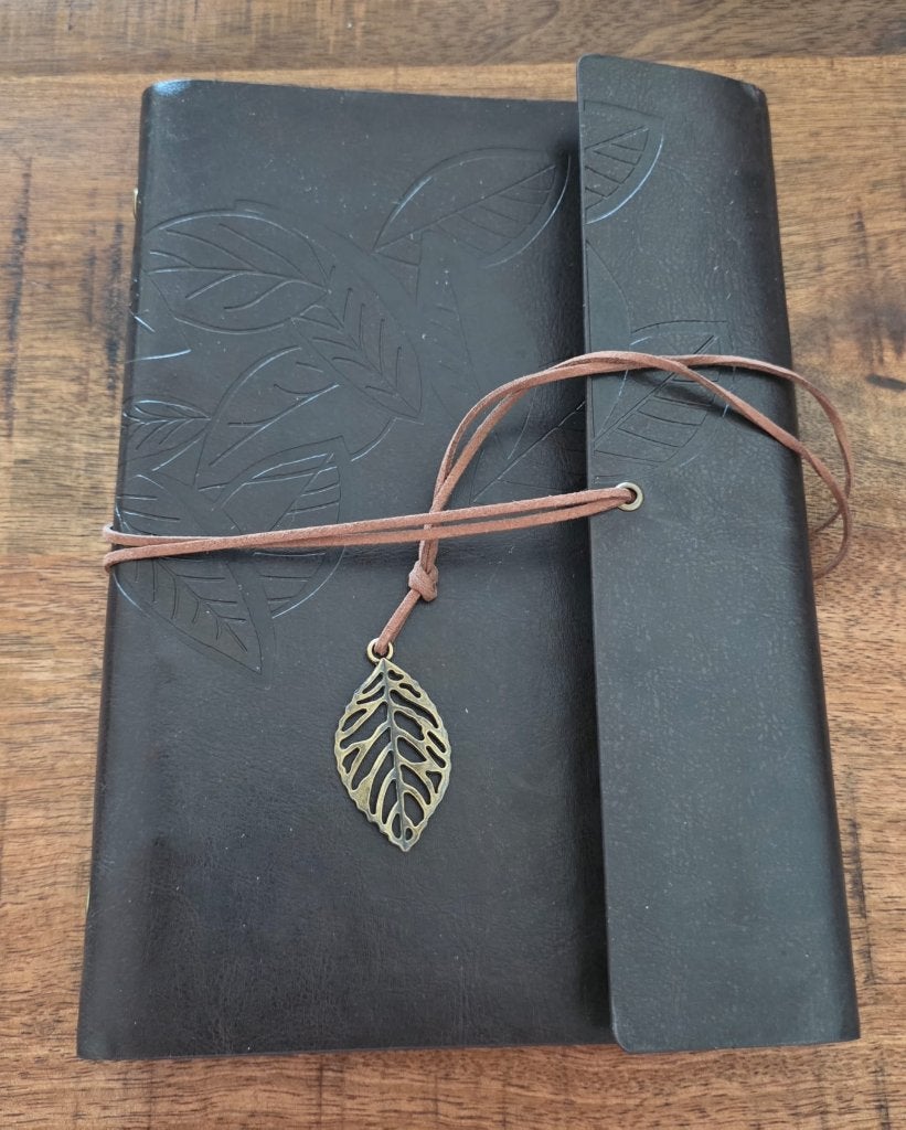 Journal met opdruk van bladeren, Ophalen of Verzenden, Nieuw