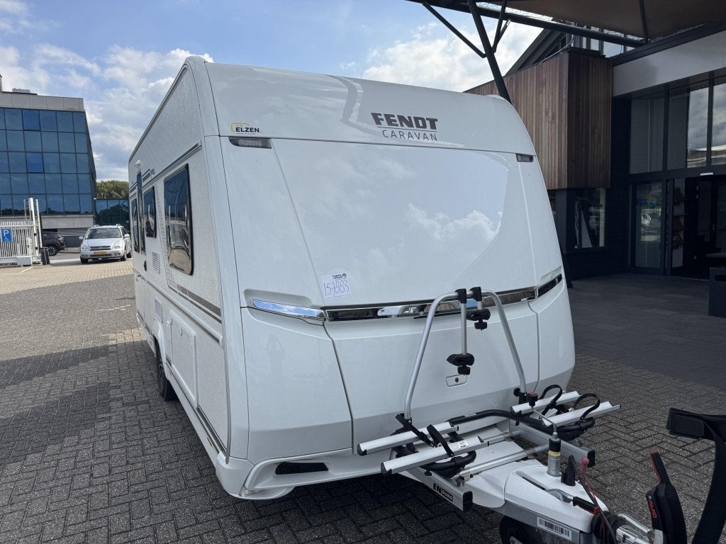 Fendt Bianco Selection 465 TG 2024 MOVER + AIR LUIFEL!!, Caravans en Kamperen, Caravans, Overige typen, Bedrijf, Treinzit, Schokbreker