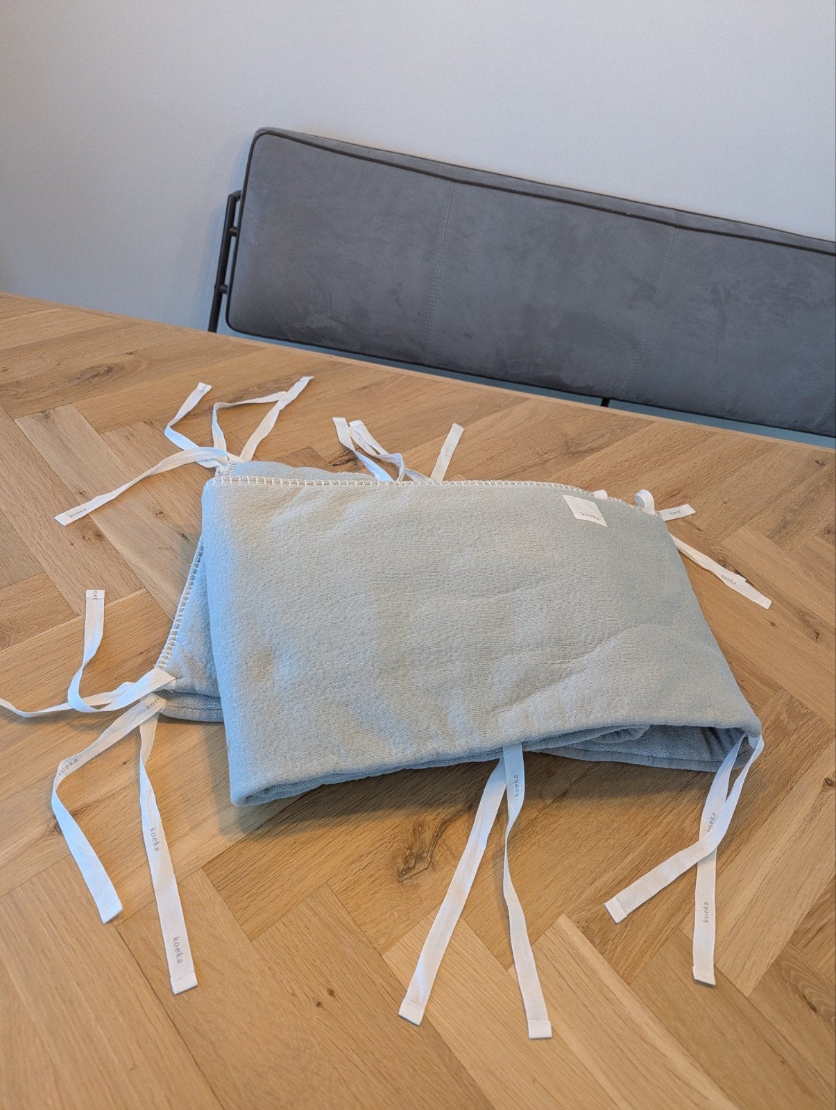 Koeka boxbumper / boxomrander licht mintgroen 200 cm, Ophalen of Verzenden, Zo goed als nieuw, Boxkleed