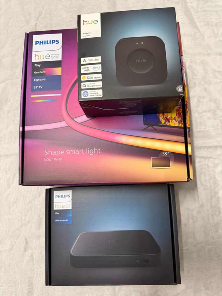 Philips Bridge Pro + HDMI Sync Box + Gradient Lightstrip 55”, Ophalen, Nieuw