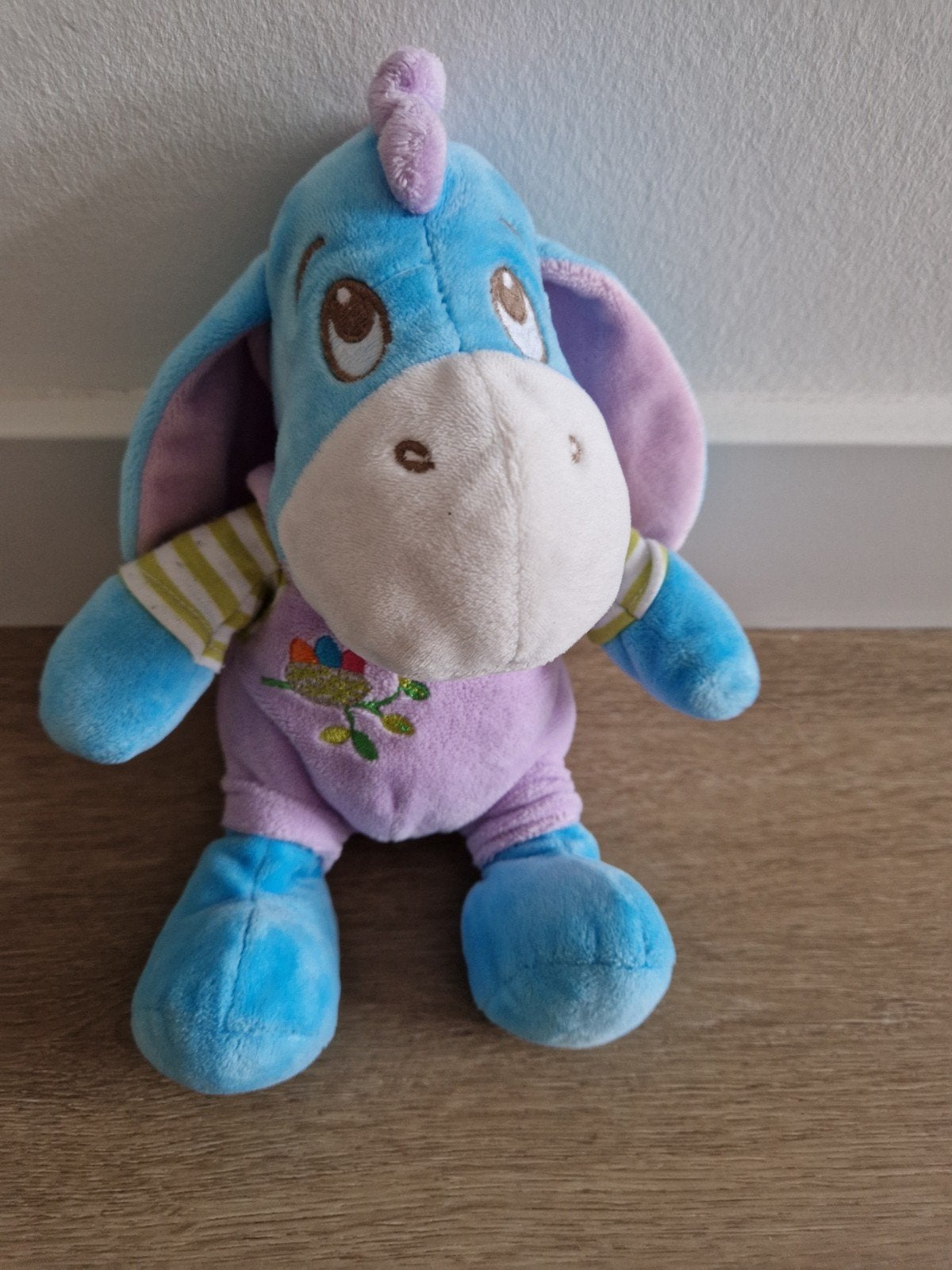 Knuffel Iejoor Nicotoy Disney lila paars blauw ezel K8329, Ophalen of Verzenden