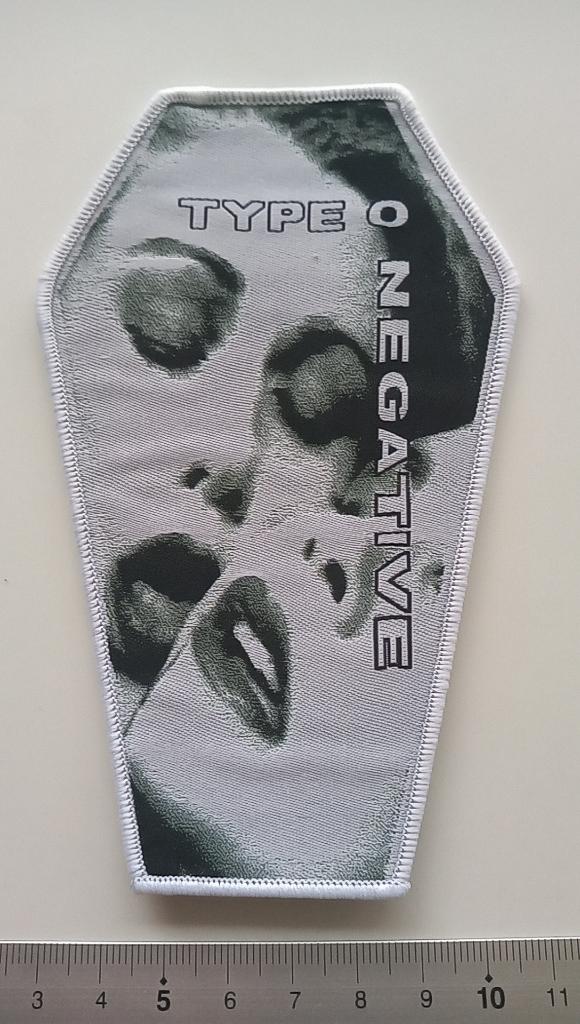 Type O Negative zeer mooie bloody kisses coffin patch t167, Verzenden, Nieuw, Kleding