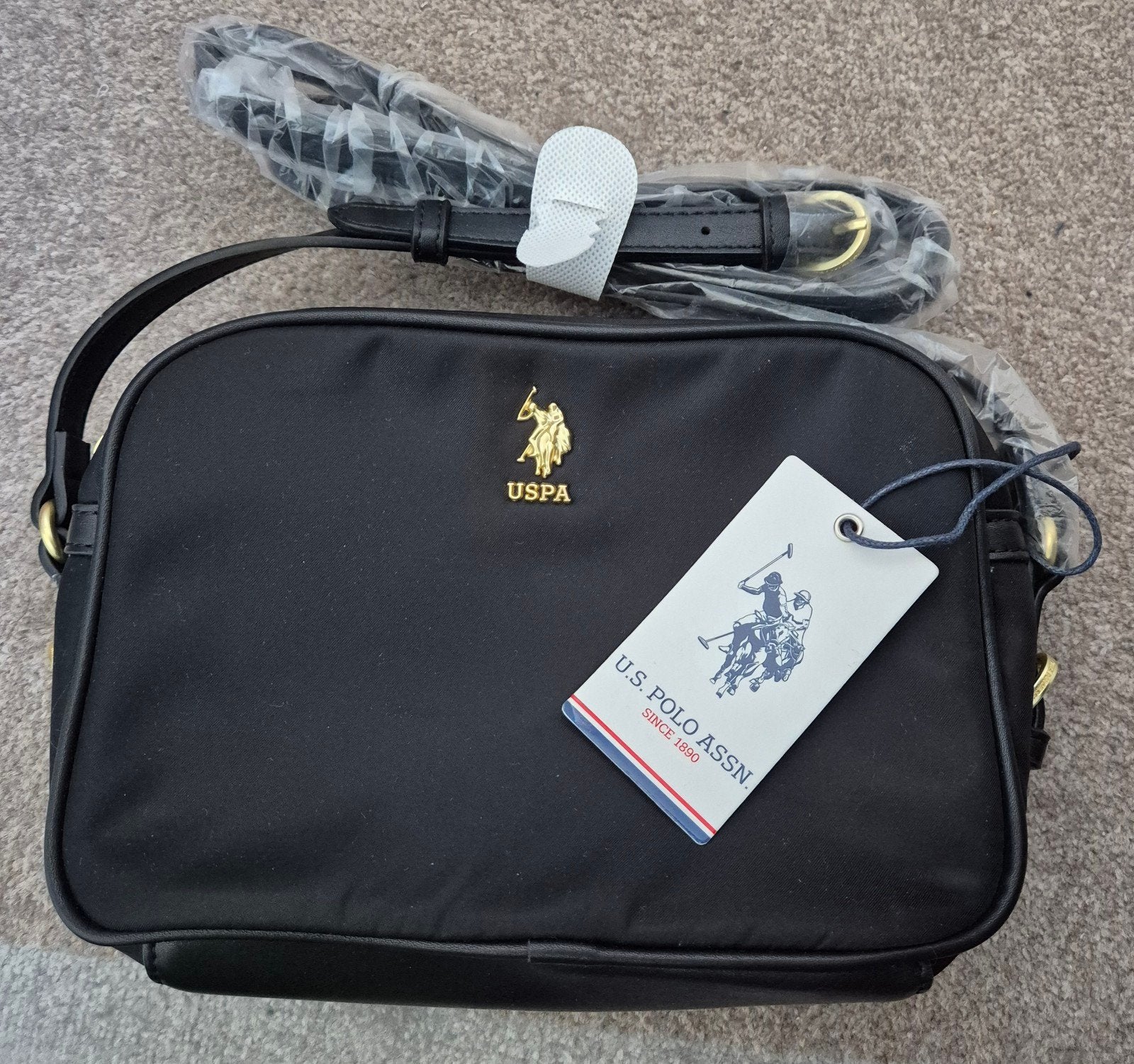 Handtas U.S. Polo Assn., Ophalen of Verzenden, Nieuw, Zwart, Handtas