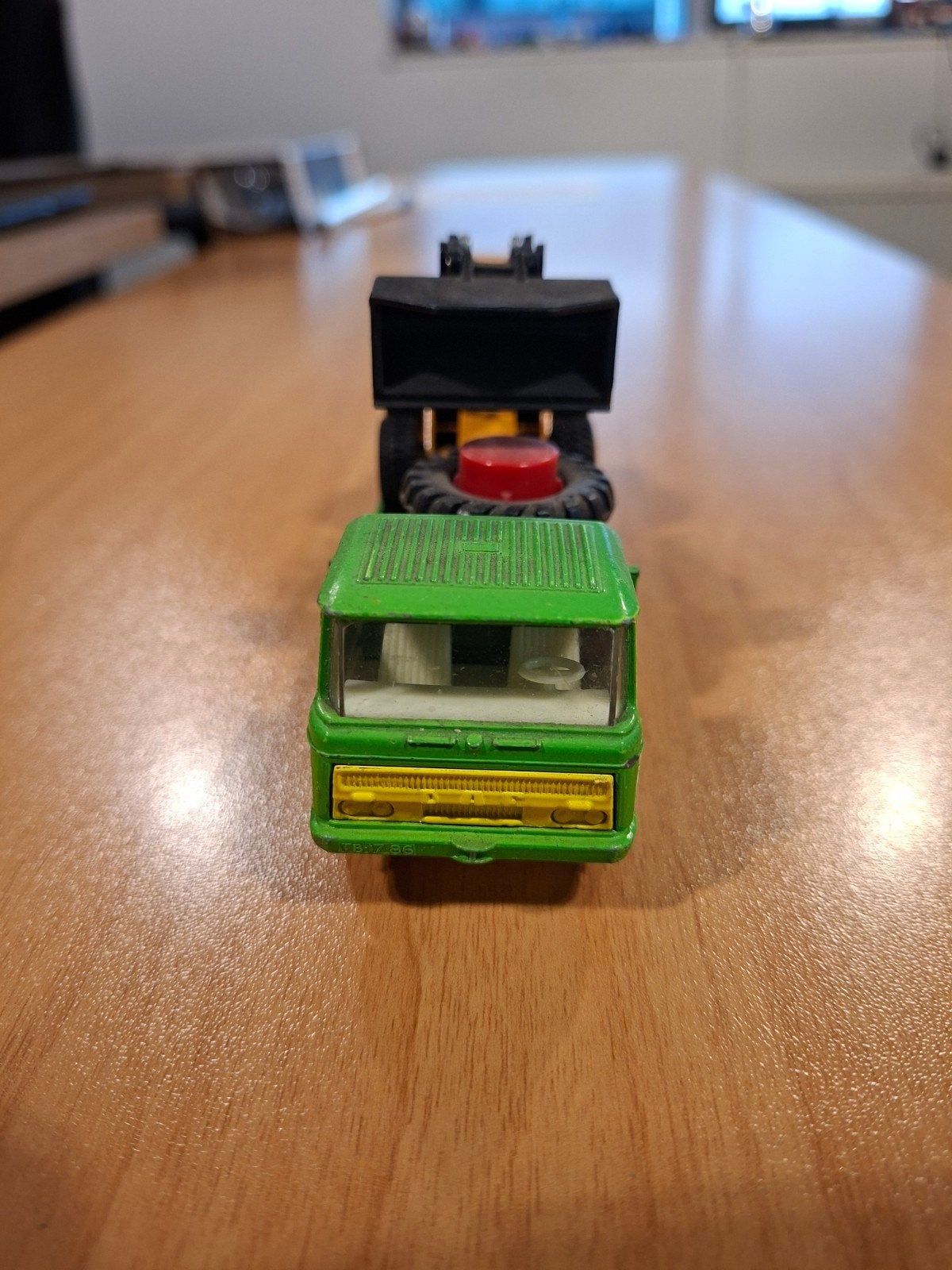 Vintage Matchbox DAF Truck K-13/20 met JCB Graafmachine, Ophalen of Verzenden, Gebruikt