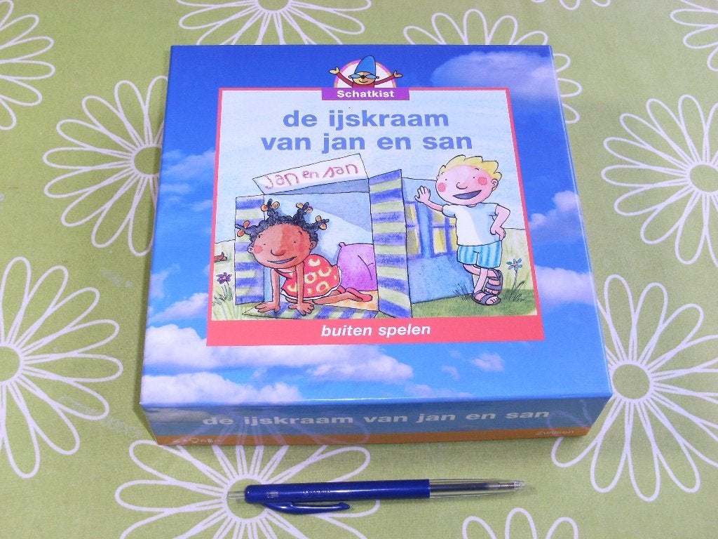 Schatkist kleuterset: De IJskraam van Jan en San, Een of twee spelers, Ophalen of Verzenden, Gebruikt