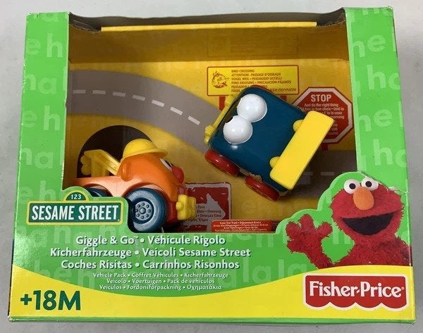 Fisher-Price Sesamstraat lachvoertuigen Ernie Koekiemonster