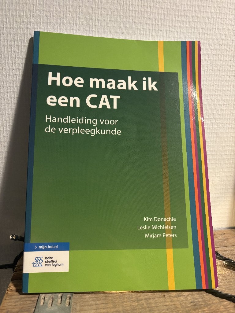 Hoe maak ik een CAT, Boeken, Biologie, Ophalen of Verzenden, Zo goed als nieuw, Bohn Stafleu van Loghum