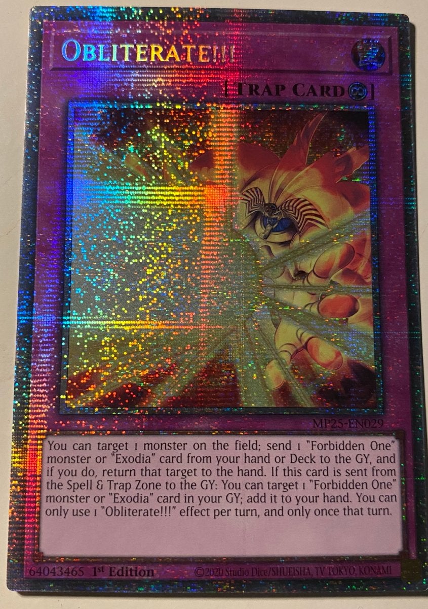 Yu-Gi-Oh! Obliterate!!! MP25 1st Edition Starlight Rare !, Ophalen of Verzenden, Zo goed als nieuw, Losse kaart, Foil