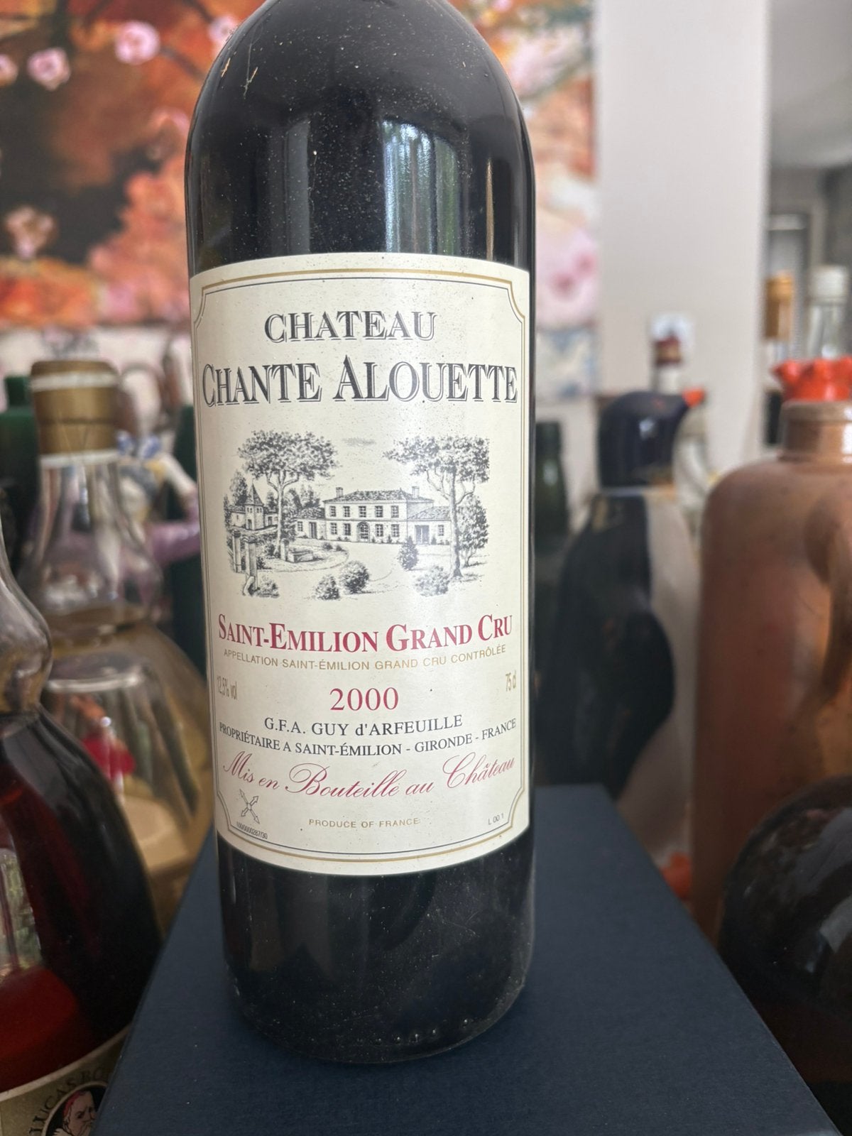 Kist Chateau Alouette, Frankrijk, Nieuw, Ophalen of Verzenden, Rode wijn