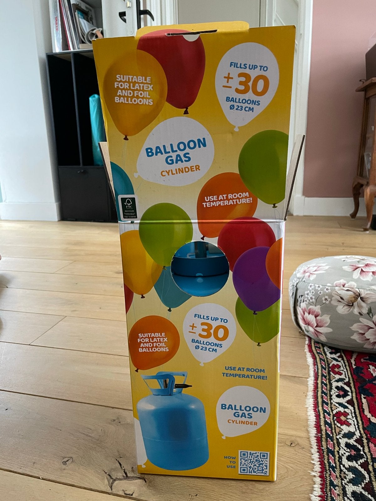 Heliumtankje voor ballonnen - Slechts kort gebruikt, Ophalen, Zo goed als nieuw, Feestartikel, Verjaardag