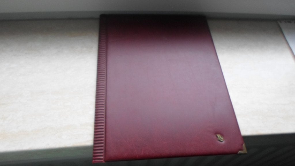 rode bureauonderlegger map merk YS, Diversen, Bureau-accessoires, Ophalen of Verzenden, Gebruikt