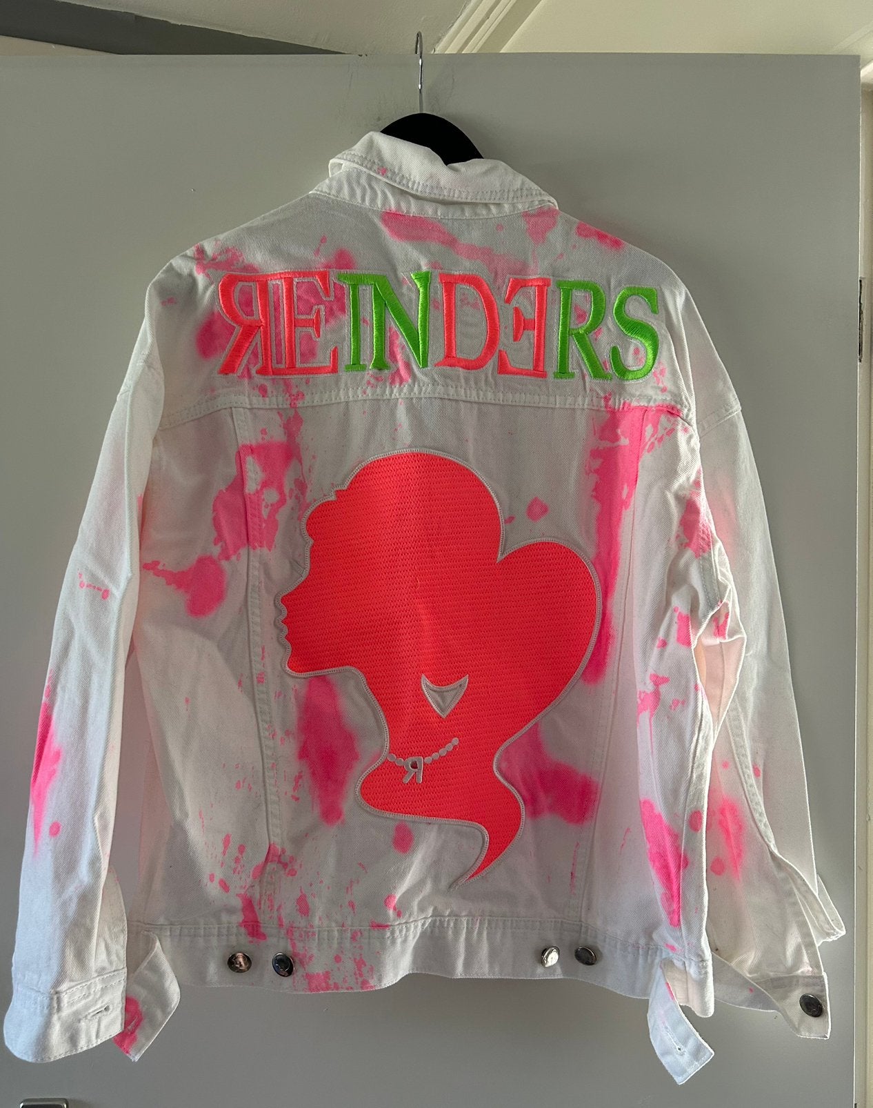 Reinders spijkerjas roze, maat one size, Kleding | Dames, Ophalen of Verzenden, Nieuw, Maat 46/48 (XL) of groter, Roze