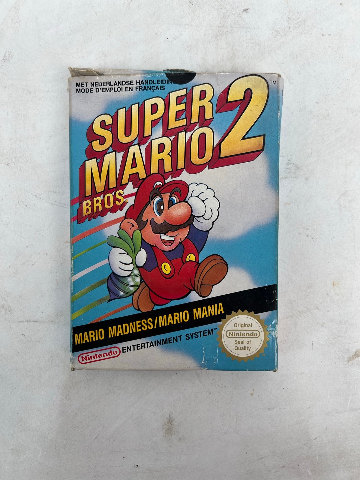 Vintage Super Mario Bros 2 NES - met doos, Gebruikt, 1 speler, Ophalen of Verzenden, Vanaf 3 jaar