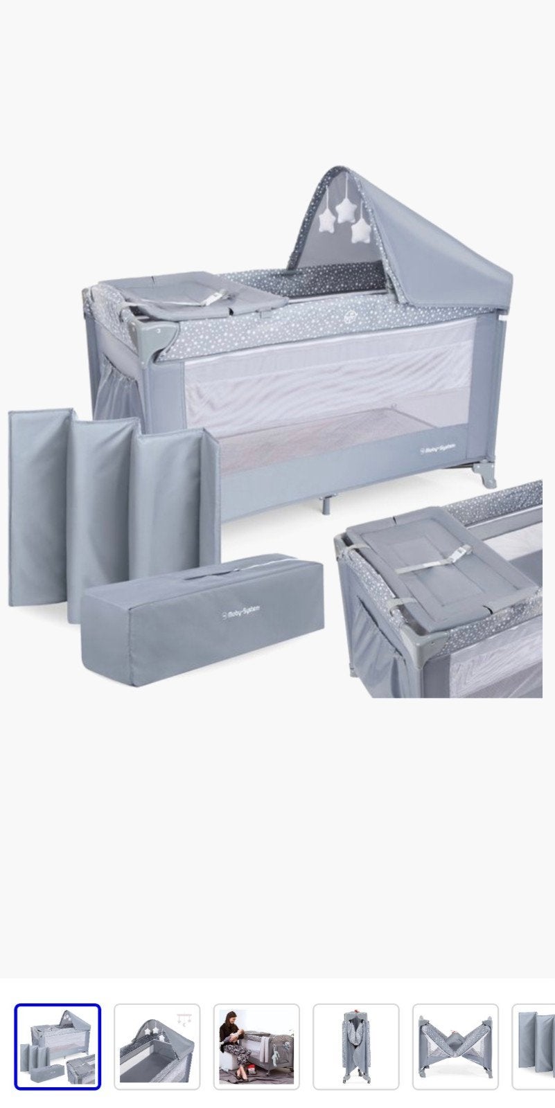 Moby-System 3in1 camping/Reisbedje/box/verschonen, Kinderen en Baby's, Ophalen, Zo goed als nieuw, Reisbedje