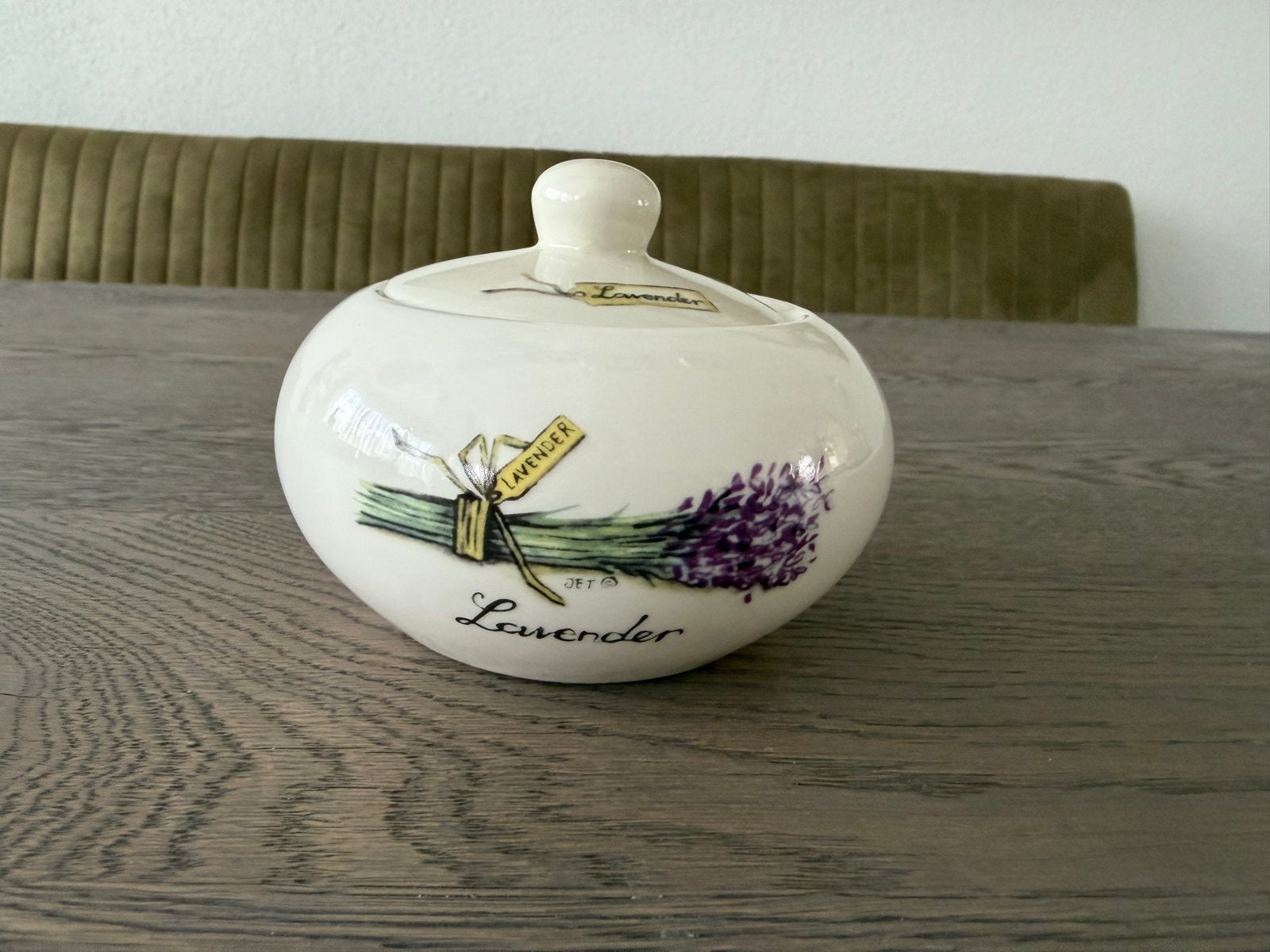 Jet by ter Steege Lavendel Suikerpotje, Keramiek, Overige typen, Ophalen of Verzenden, Zo goed als nieuw