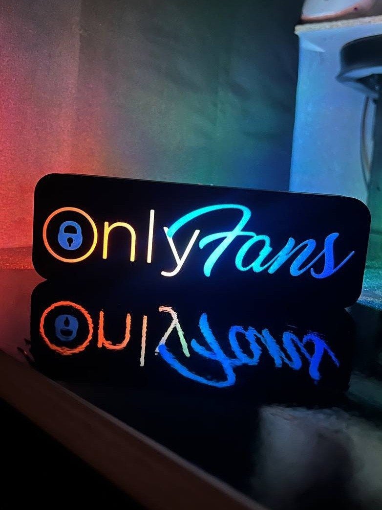 Only Fans LED Lichtbak - Blikvanger voor Mancave/Bar, Ophalen of Verzenden, Nieuw, Lichtbak of (neon) lamp