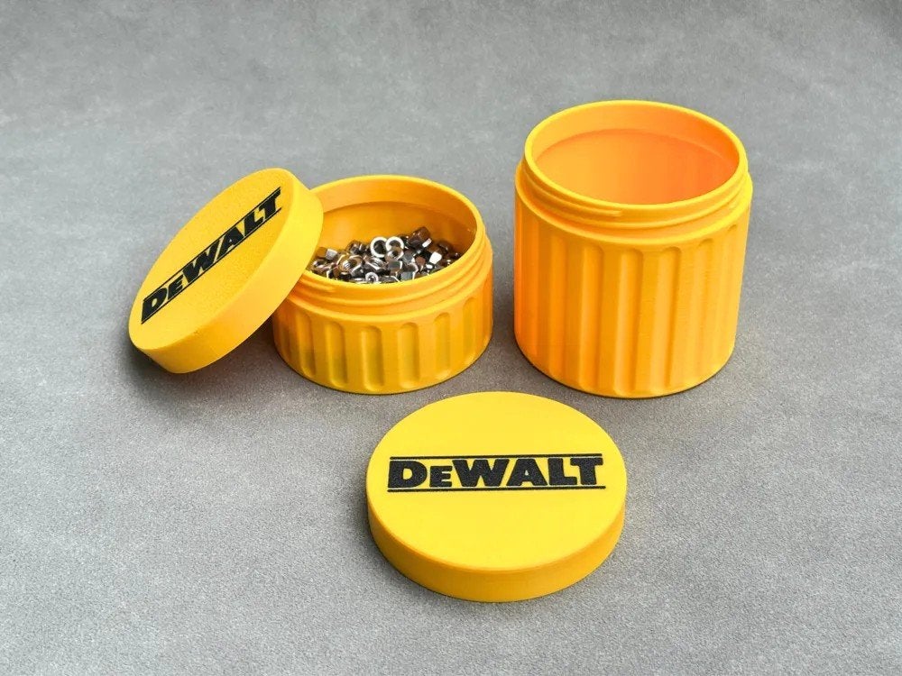 3D Geprinte DeWalt Schroeven Box - Handige Opbergdoos, Ophalen of Verzenden, Nieuw, Overige typen