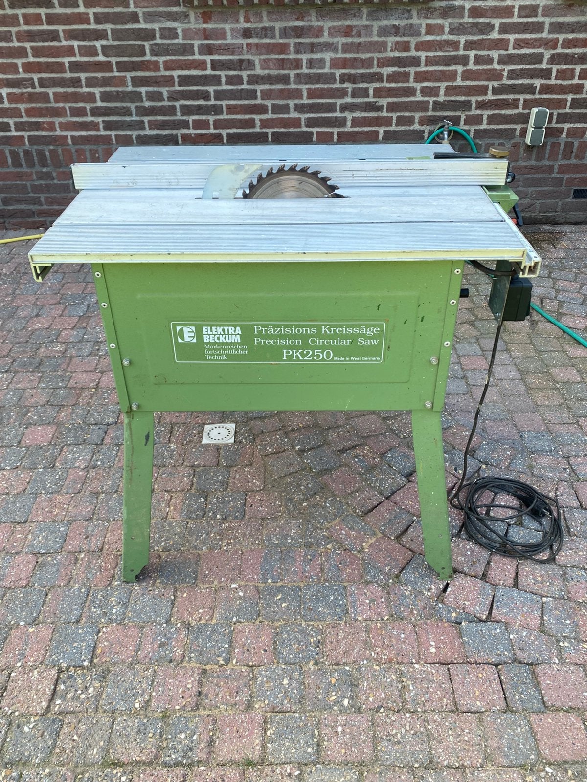Elektra beckum pk250 precieze zaagtafel, Ophalen, Gebruikt, Cirkelzaag, 70 mm of meer