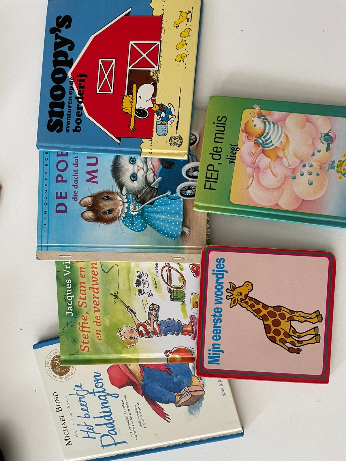 Kinderboeken collectie: Snoopy, Paddington, Fiep en meer, Boeken, Ophalen of Verzenden, Gelezen, Fictie algemeen