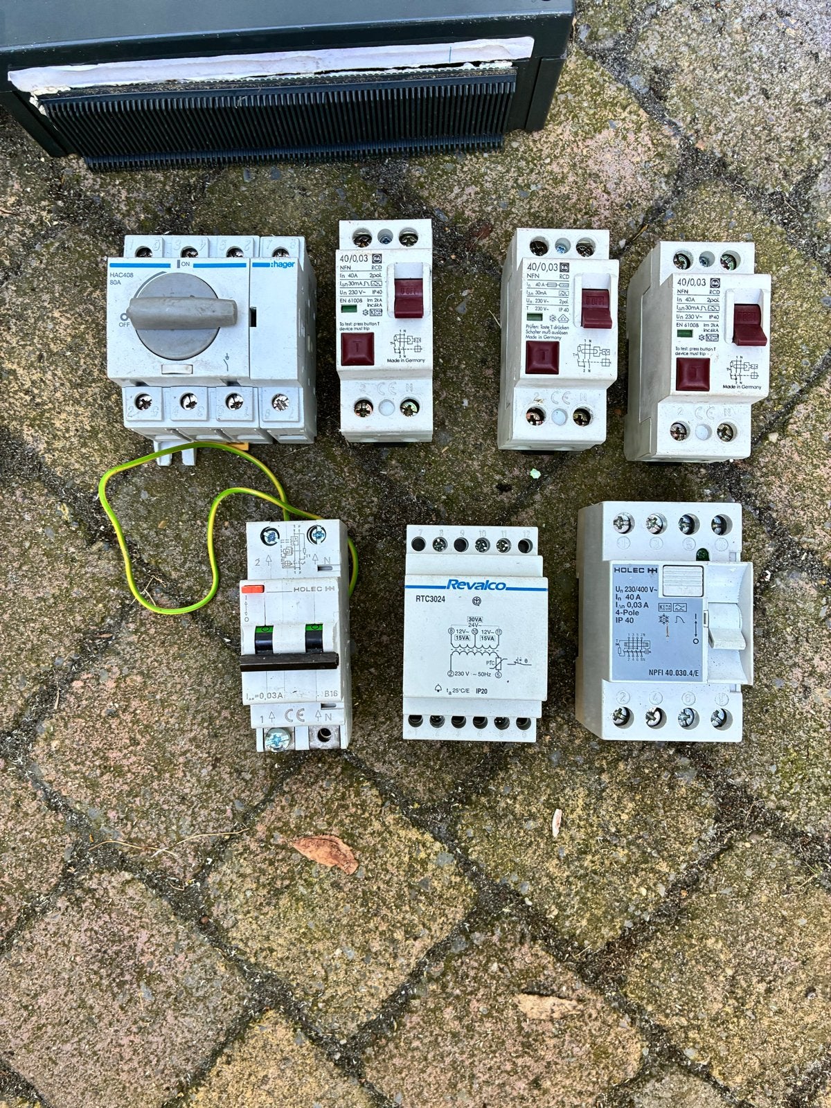 Holec H+ Groepenkasten en diverse elektrische componenten, Ophalen, Gebruikt, Hager, Groepenkast