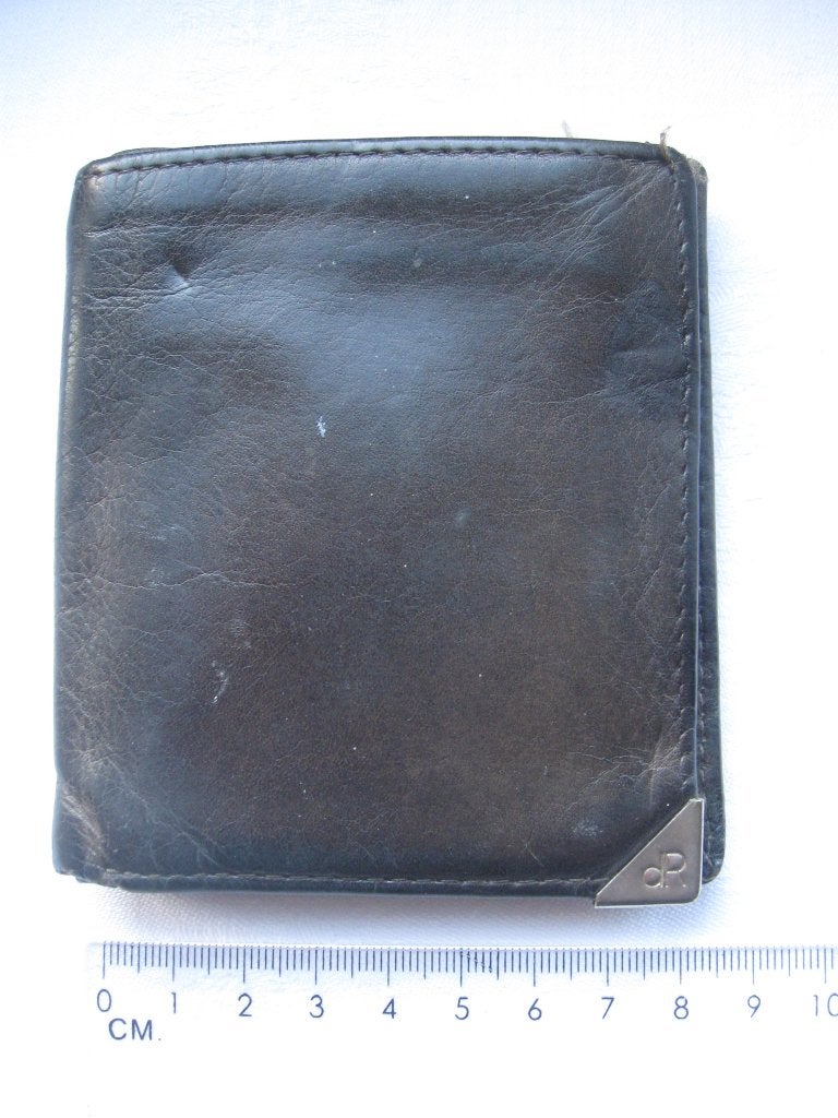 dR De Rooij Rooy klein leren portemonneetje, Sieraden, Tassen en Uiterlijk, Portemonnees, Ophalen of Verzenden, Gebruikt, Bruin