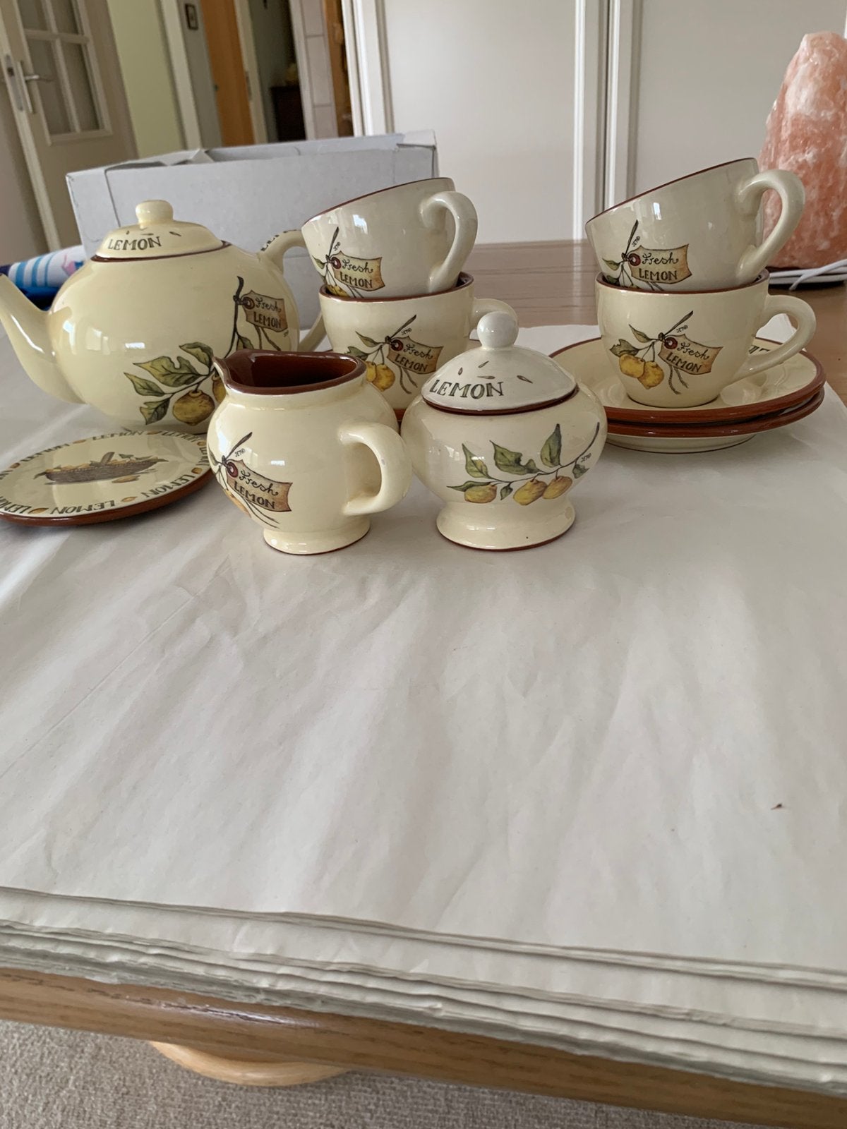 Lemon theeservies van Jet ter Steege, Ophalen, Zo goed als nieuw, Overige stijlen, Overige typen