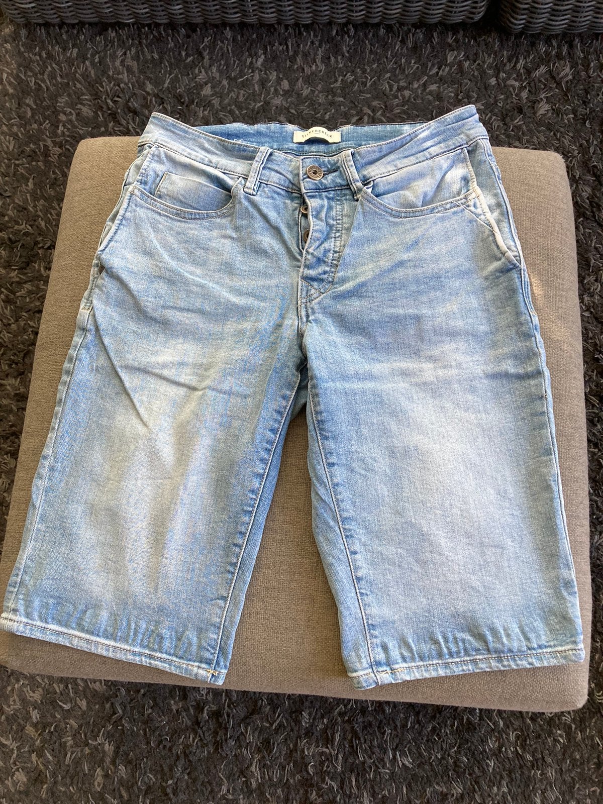 Silvercreek korte spijkerbroek maat M, Ophalen of Verzenden, Zo goed als nieuw, Blauw, Overige jeansmaten