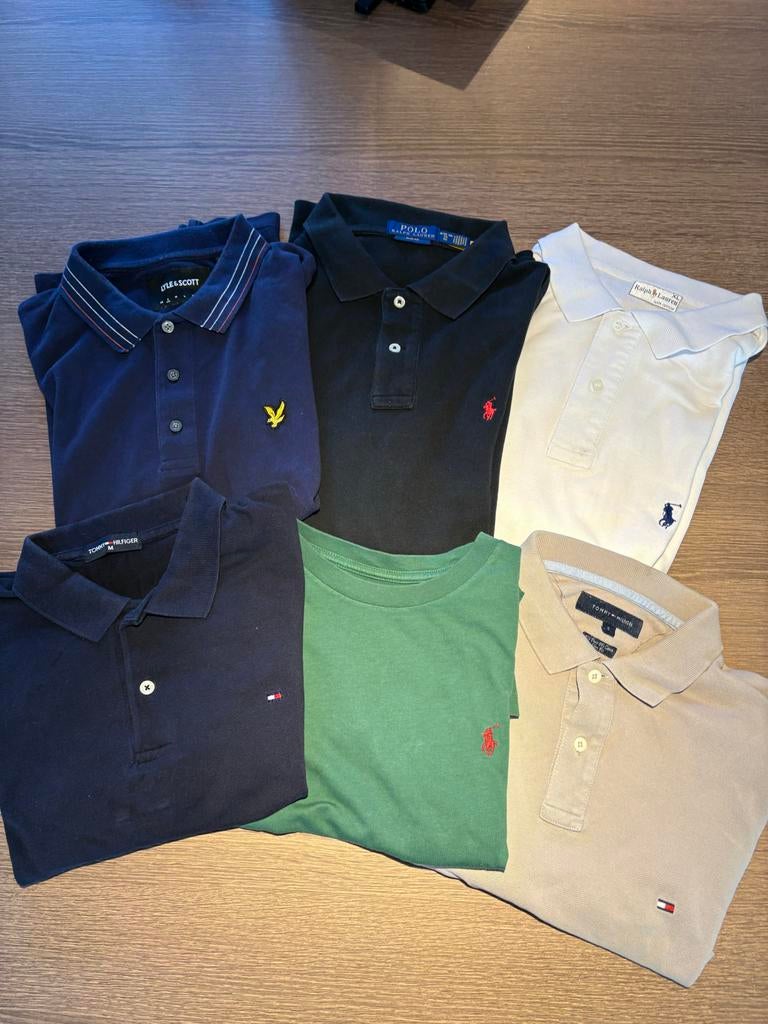 Ralph Lauren & Tommy Hilfiger Polo's - Mix Maten, Ophalen of Verzenden, Gedragen, Overige maten, Zwart