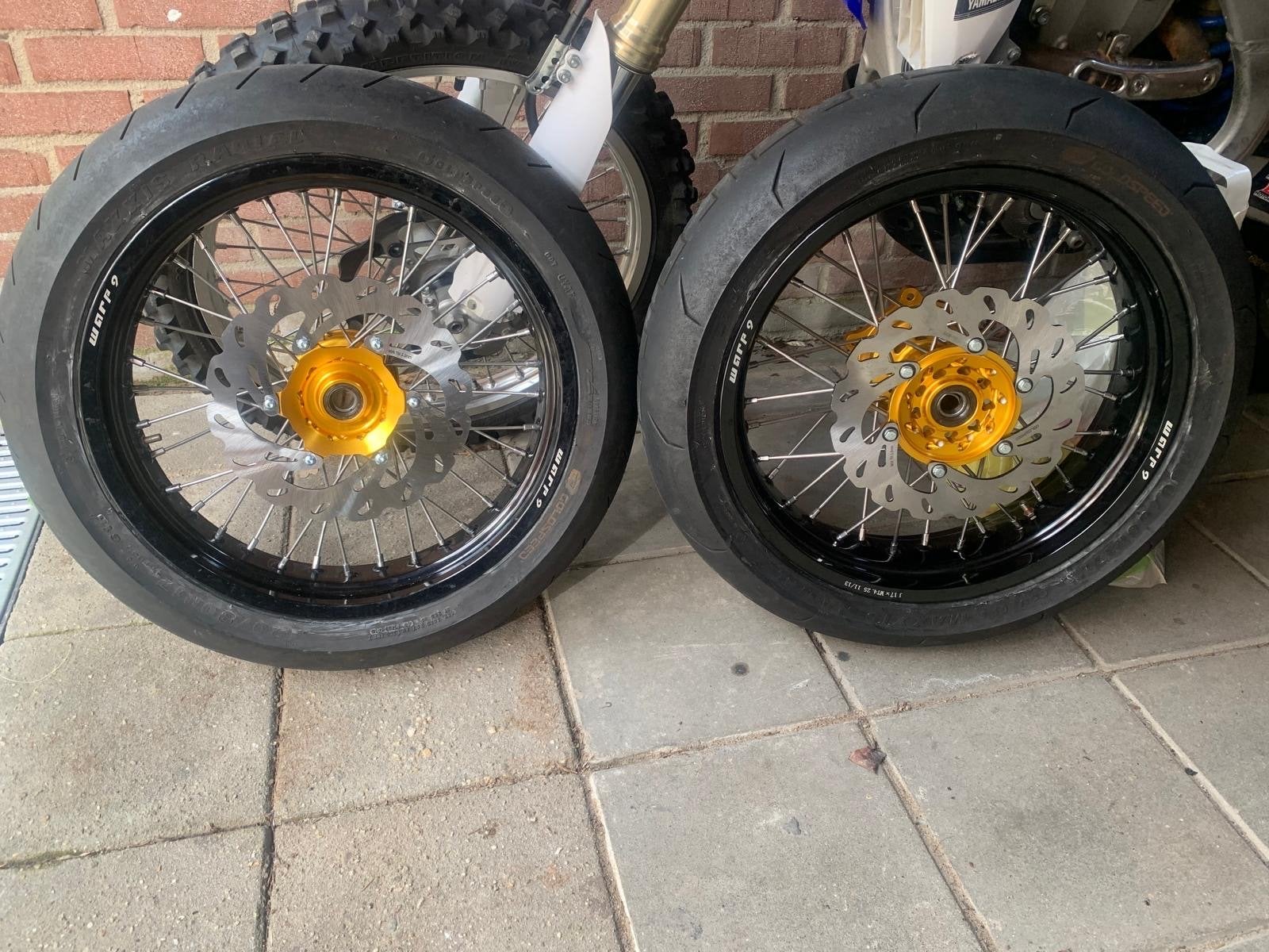 Supermoto set wielen, Motoren, Ophalen, Gebruikt