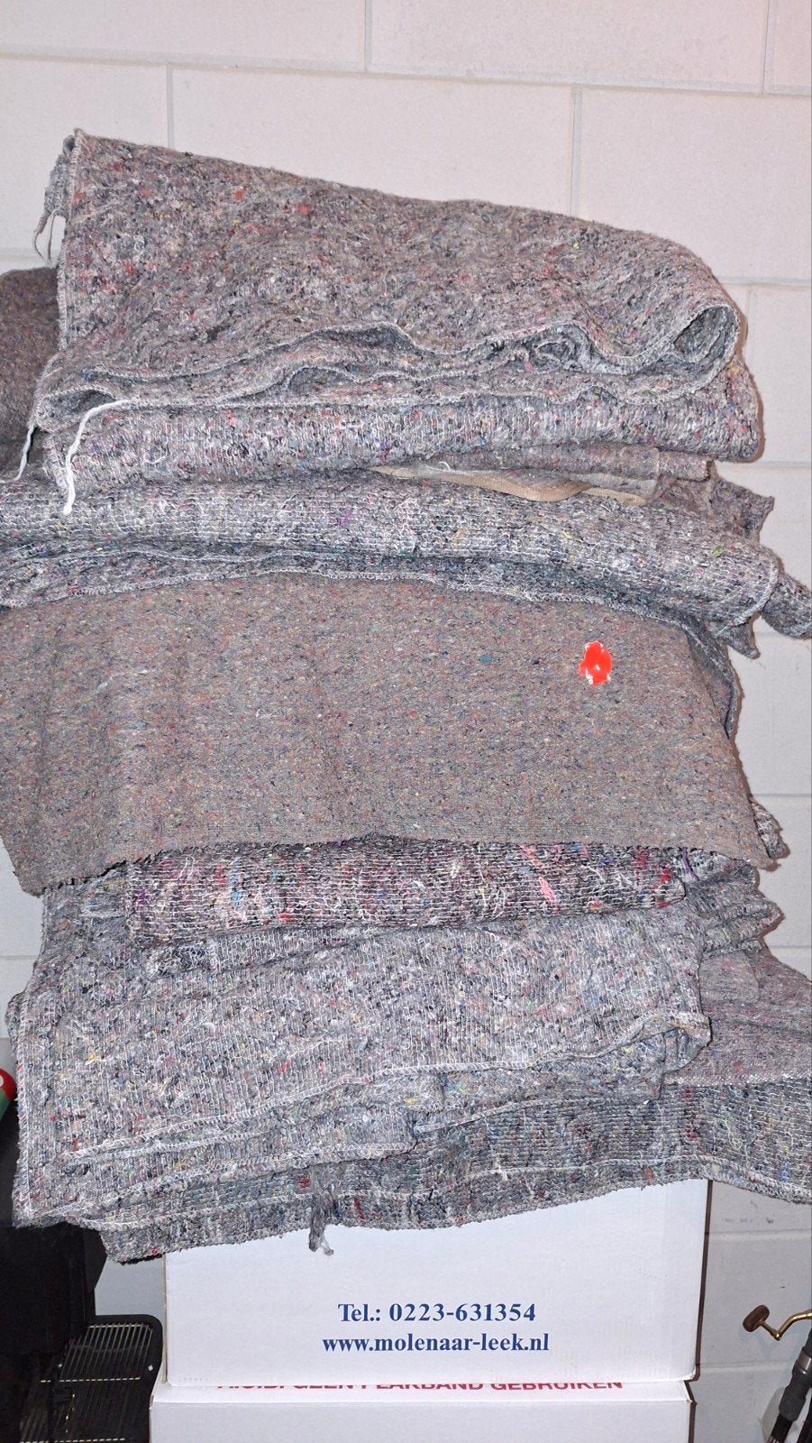 10 verhuisdekens, Ophalen, Gebruikt, Grijs, Textiel