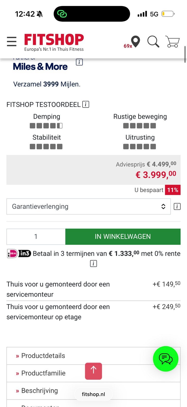 Foto 11 van Taurus T10.3 HD Pro Loopband nieuwprijs€3.999-zeer nette sta