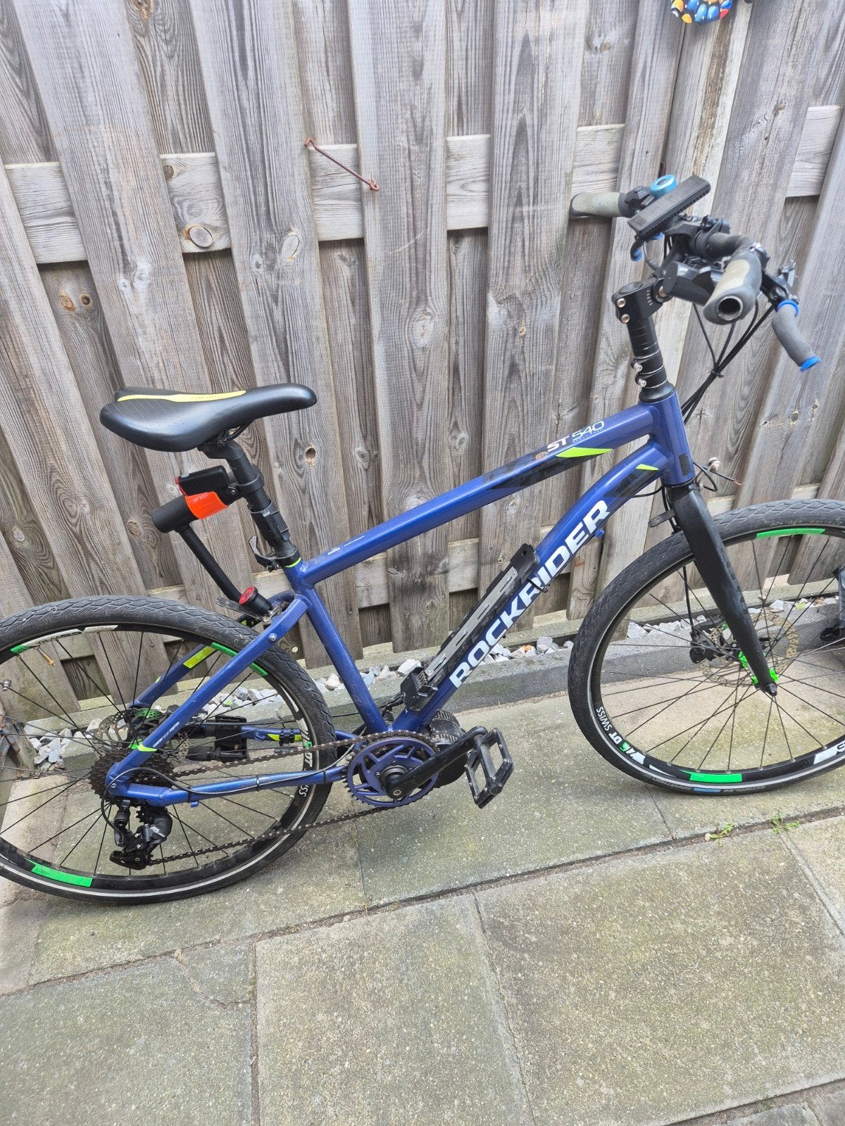 elektrische fiets Rockrider ST 540 Mountainbike - Blauw me, Fietsen en Brommers, Ophalen, Gebruikt, Overige merken
