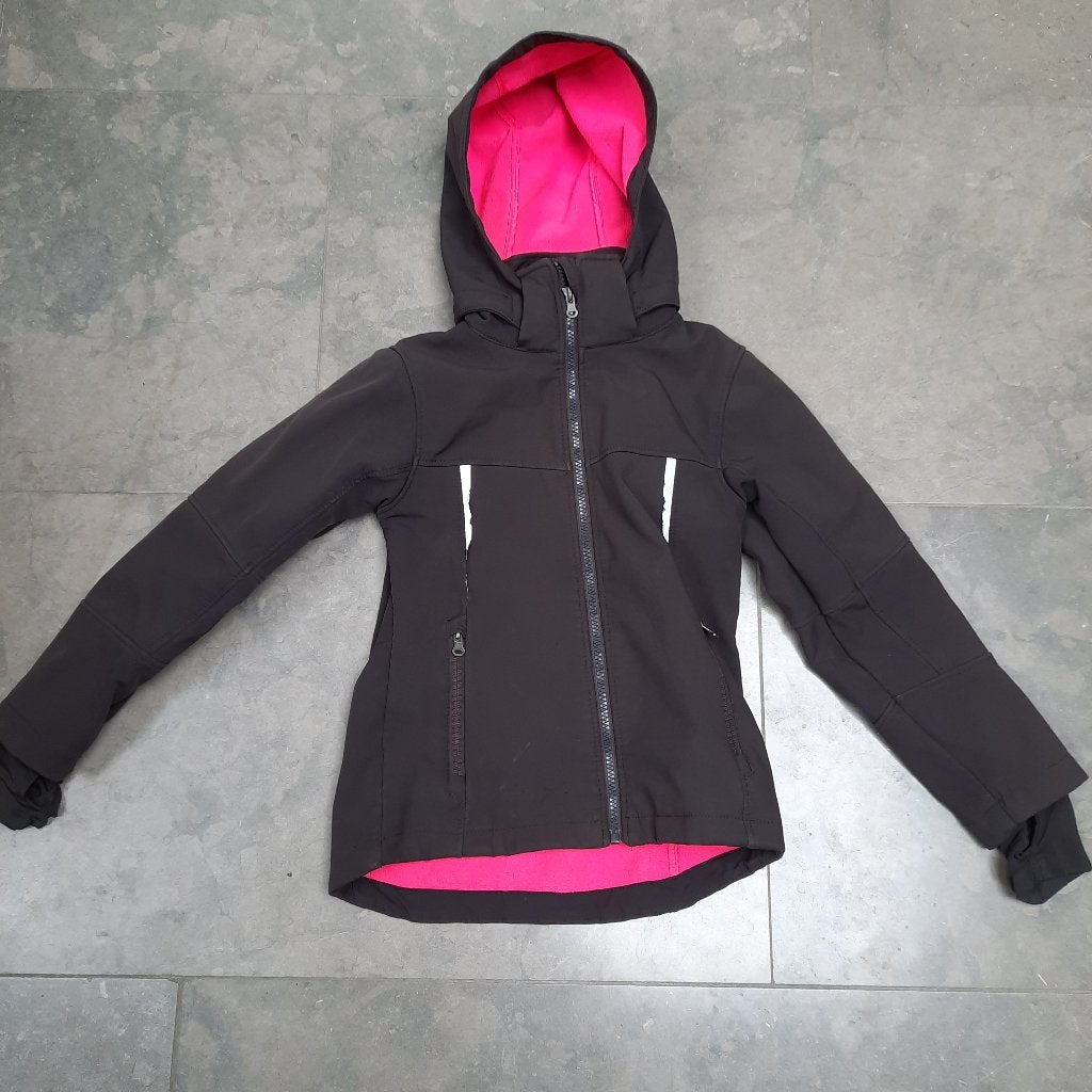 134 jas softshell, Kinderen en Baby's, Kinderkleding | Maat 134, Ophalen, Gebruikt, Meisje, Jas