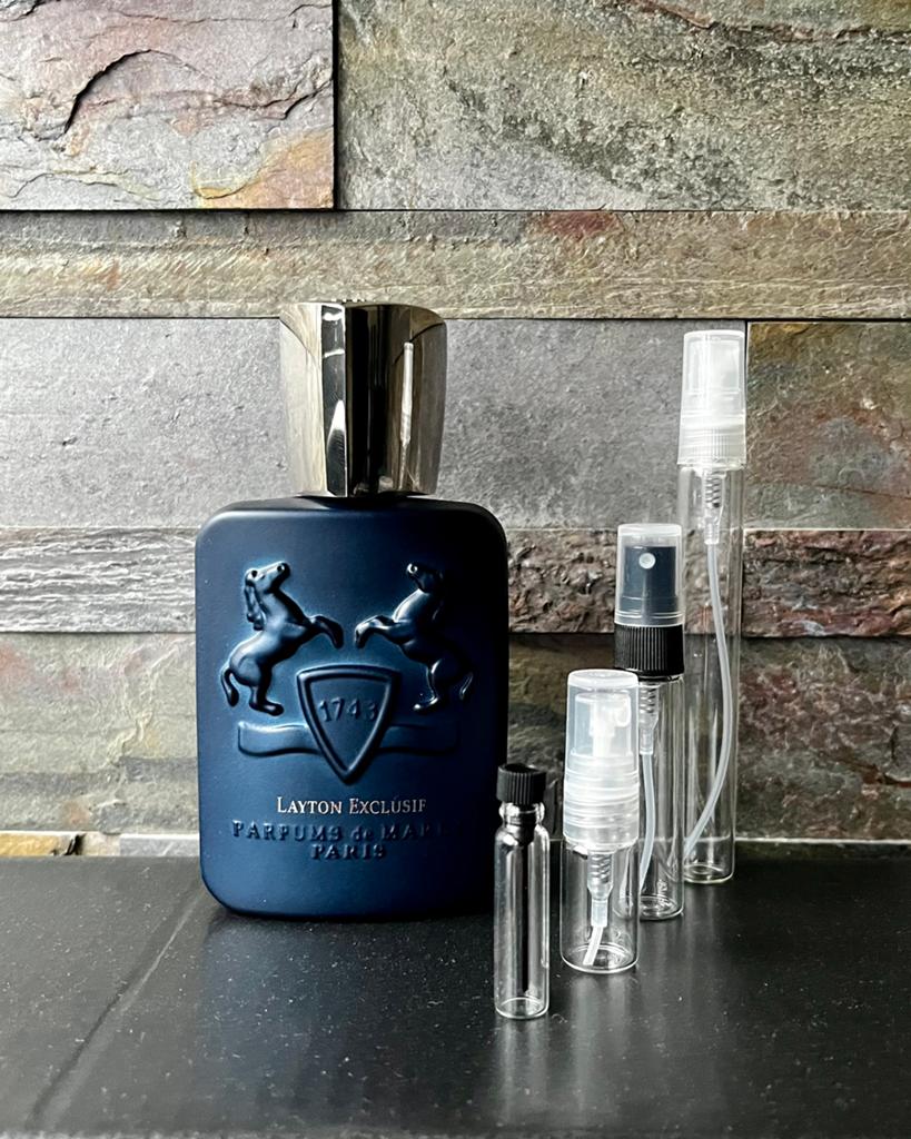 Parfums de Marly Layton Exclusif sample, Sieraden, Tassen en Uiterlijk, Uiterlijk | Parfum, Zo goed als nieuw, Ophalen of Verzenden