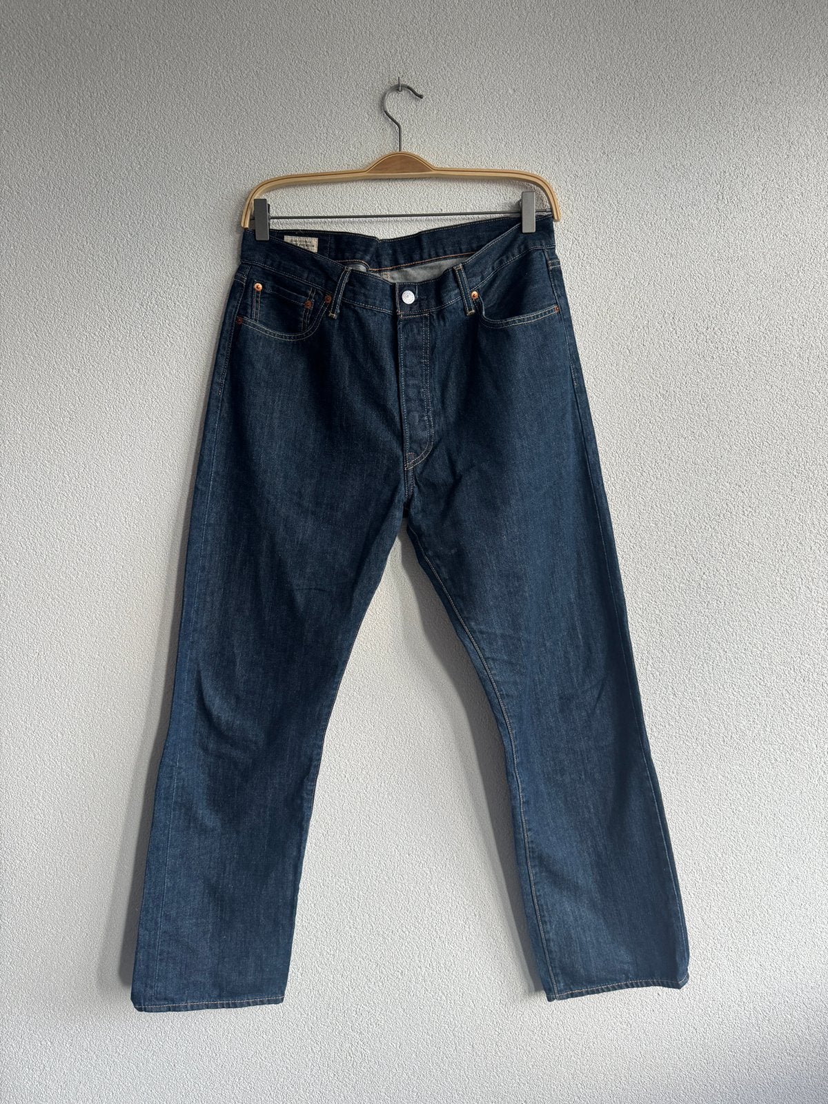 Levi’s 501 donker blauwe denim jeans W36 L32, W36 - W38 (confectie 52/54), Levi's, Blauw, Ophalen of Verzenden