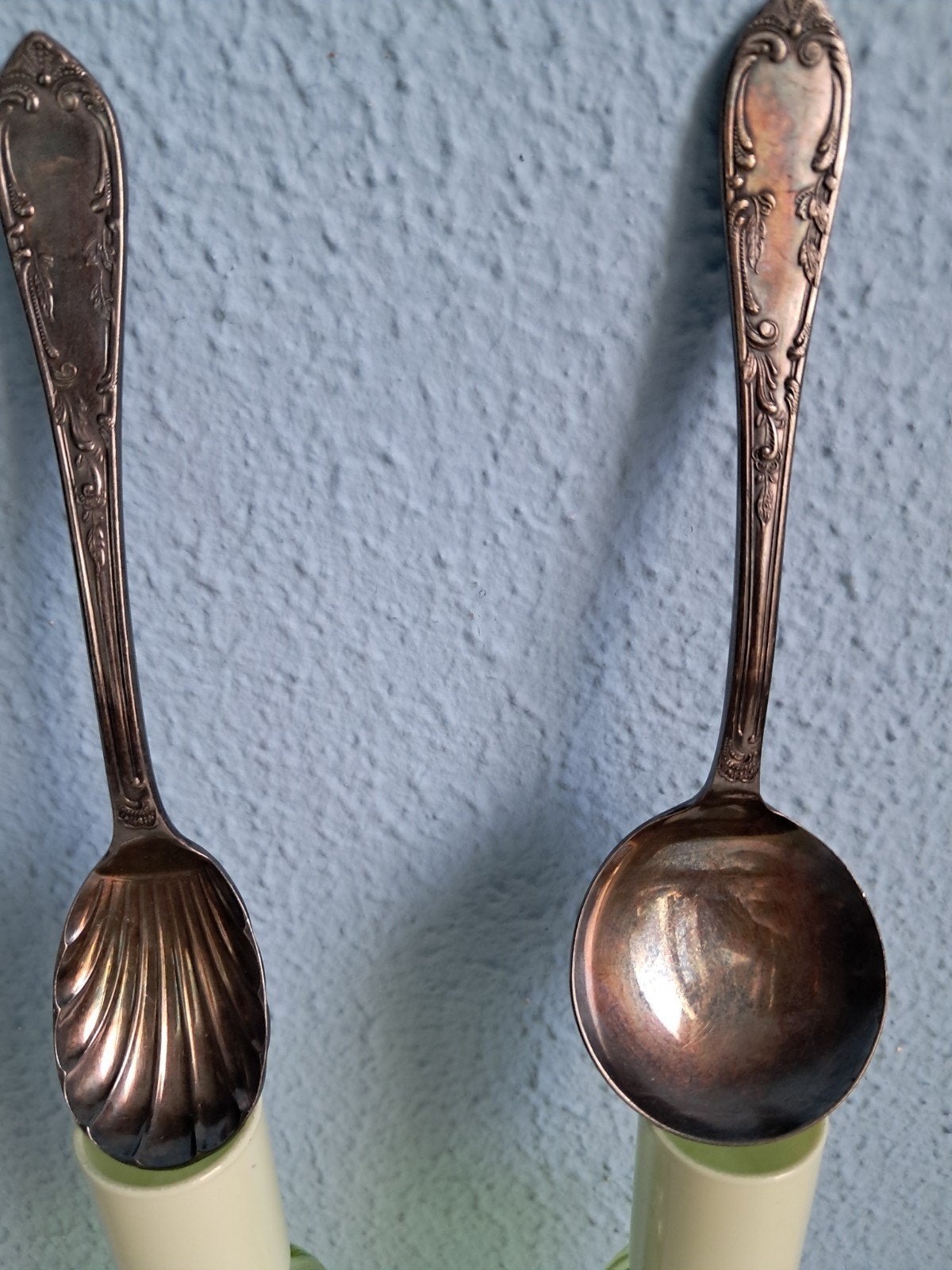 Verschillende vintage verzilverde lepels. Per stuk:, Antiek en Kunst, Ophalen of Verzenden