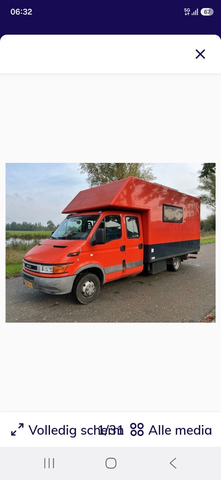 Unieke Iveco Daily Camper 7 zitter met  laadklep c1 rijbewij, Auto's, Iveco, Particulier, Te koop, Euro 1