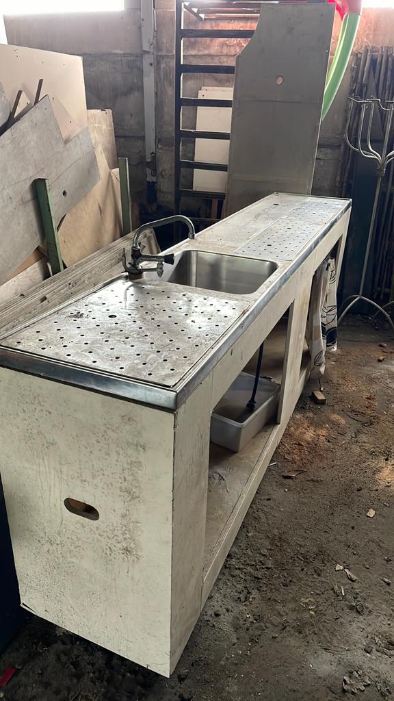Mobiele bar met spoelbak, eventueel met tapkraan, Huis en Inrichting, Ophalen of Verzenden, Gebruikt
