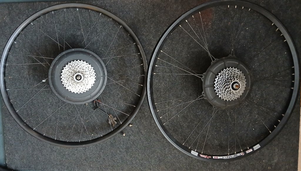 wiel met motor -- TDCM mountain 25 voor Onderdelen, Fietsen en Brommers, Fietsonderdelen, Ophalen, Gebruikt, Motor