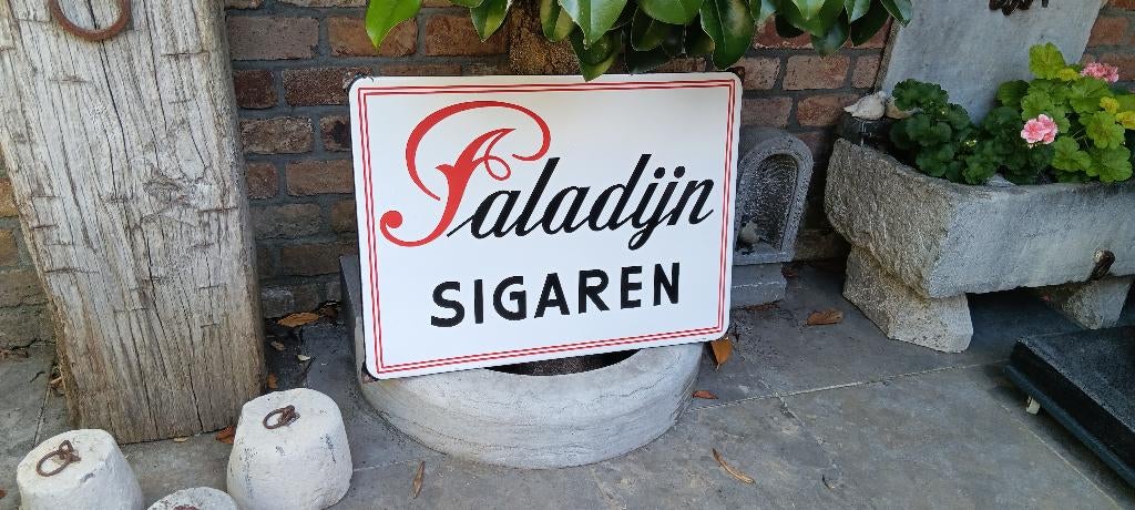 Emaille Reclamebord Bord Paladijn Sigaren, Ophalen of Verzenden